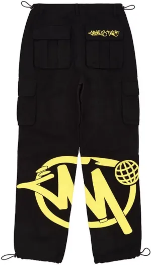 Womens Cargo Pants Y2K High Waist Baggy Overalls Jeans New Hip Hop Rock Minus Two Loose Joggers Trousers Streetwear