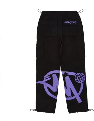 Womens Cargo Pants Y2K High Waist Baggy Overalls Jeans New Hip Hop Rock Minus Two Loose Joggers Trousers Streetwear