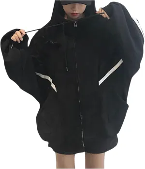 Women's Cute Hoodies Teen Girl Fall Jacket Oversized Sweatshirts Casual Drawstring Clothes Spring 2023