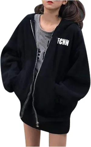 Women's Cute Hoodies Teen Girl Fall Jacket Oversized Sweatshirts Casual Drawstring Clothes Spring 2023