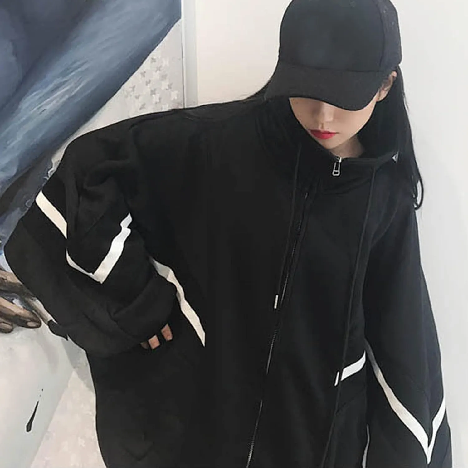 Women's Cute Hoodies Teen Girl Fall Jacket Oversized Sweatshirts Casual Drawstring Clothes Spring 2023
