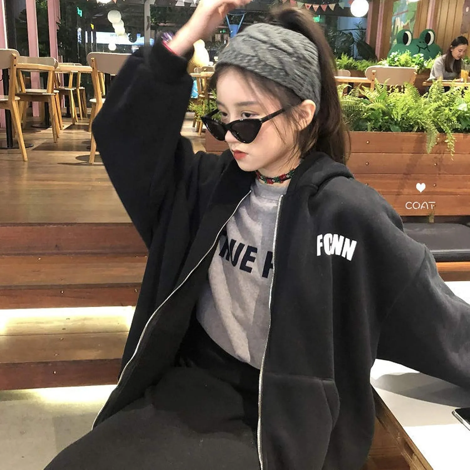 Women's Cute Hoodies Teen Girl Fall Jacket Oversized Sweatshirts Casual Drawstring Clothes Spring 2023