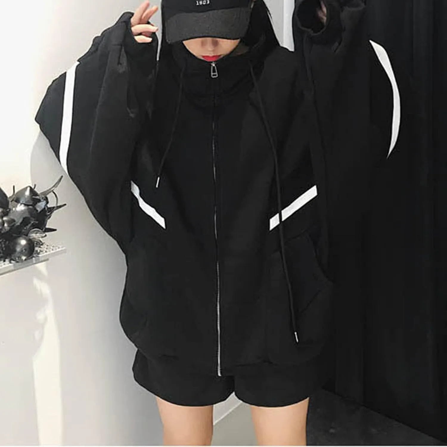 Women's Cute Hoodies Teen Girl Fall Jacket Oversized Sweatshirts Casual Drawstring Clothes Spring 2023