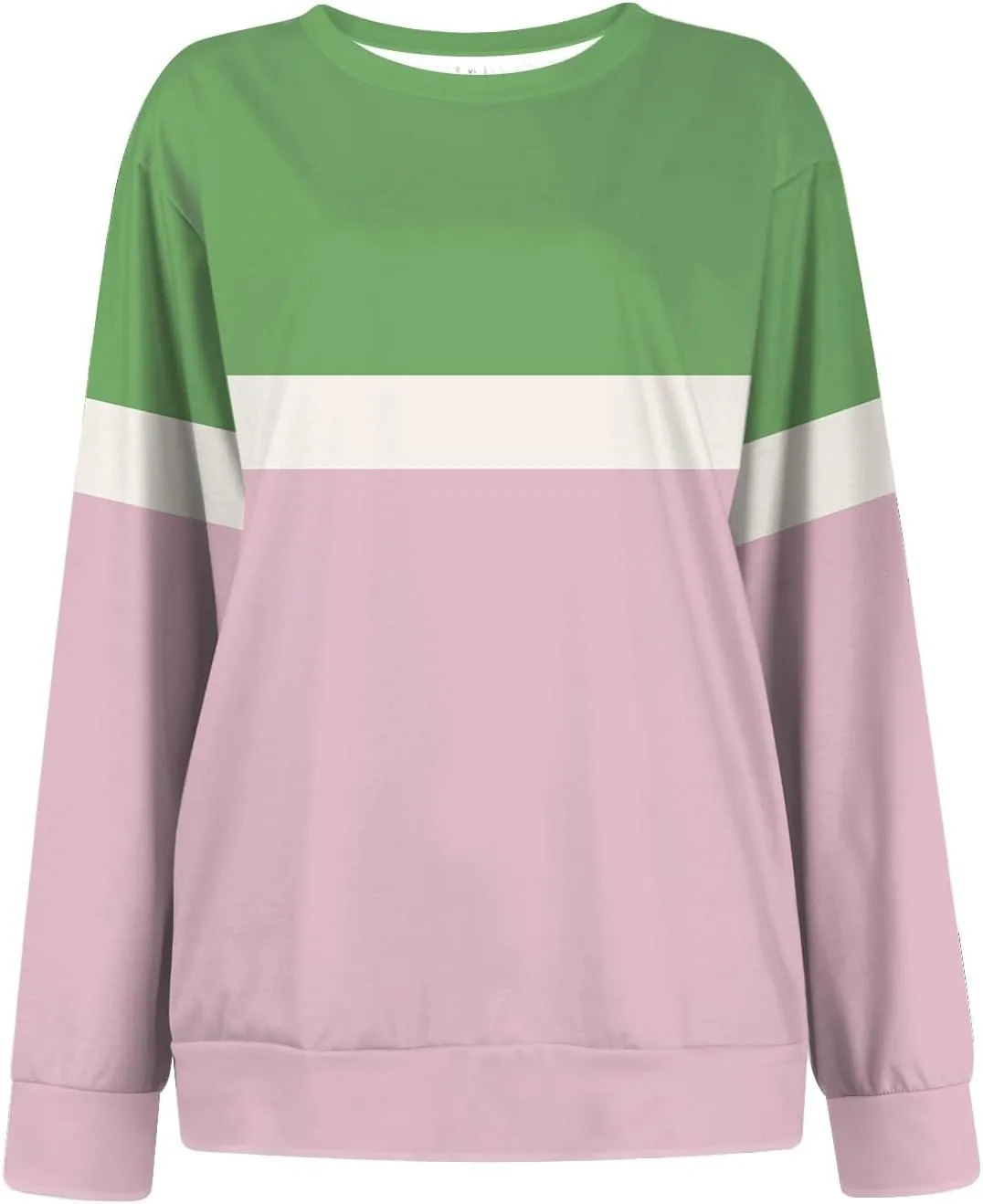 Women's Fashion Casual Long Sleeve T-Shirt Top Printed Stripe with Pocket Sweatshirt Pullover