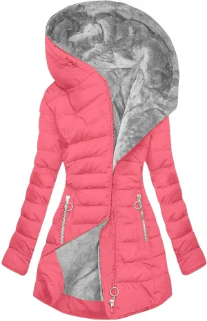 Womens Hooded Light Weight Down Jacket Thicker Coat Casual Women'S Coat Hooded Oversize Winter Coat Tops Women Coat
