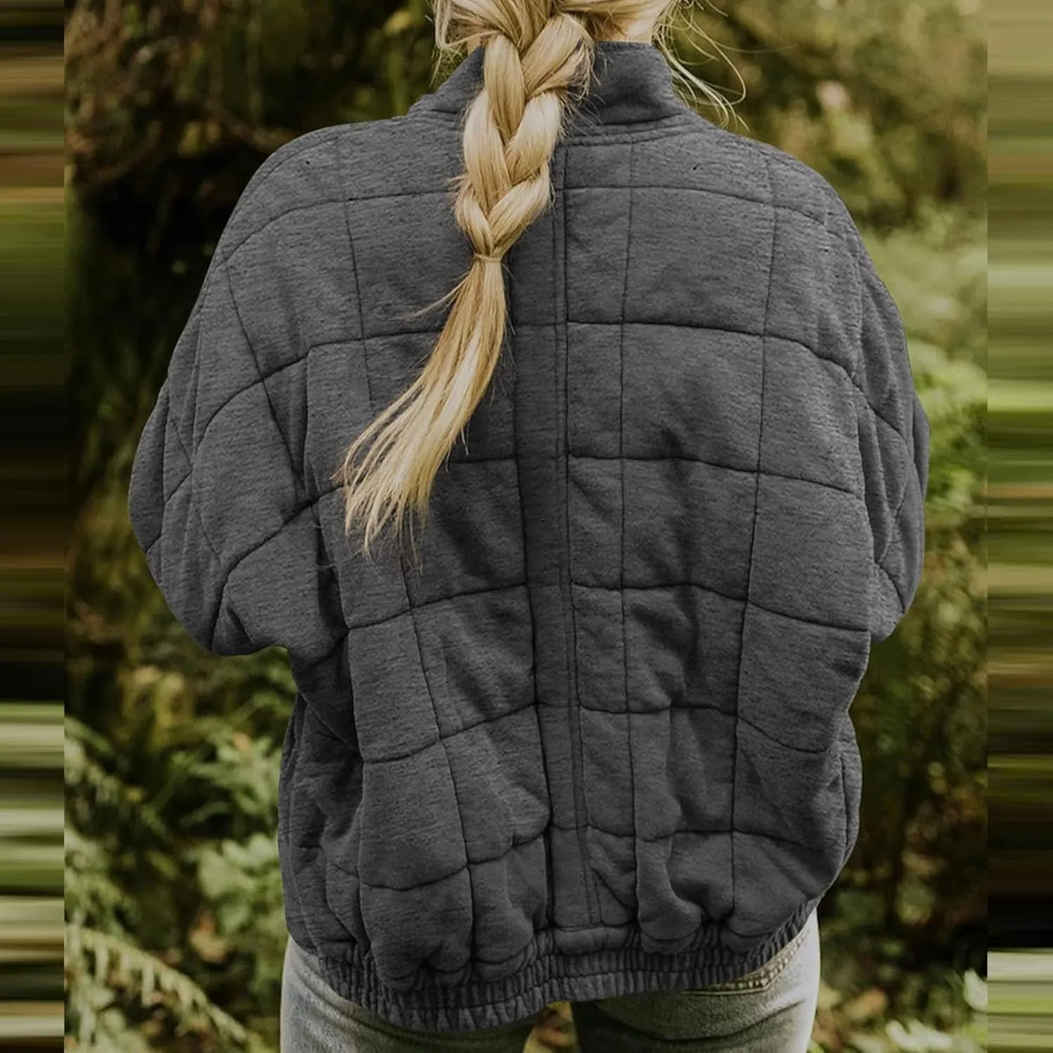 Womens Hooded Thickened Long Down Jacket Jacket Pocket Cotton Loose Jacket Heavyweight Long Length Puffer Parka