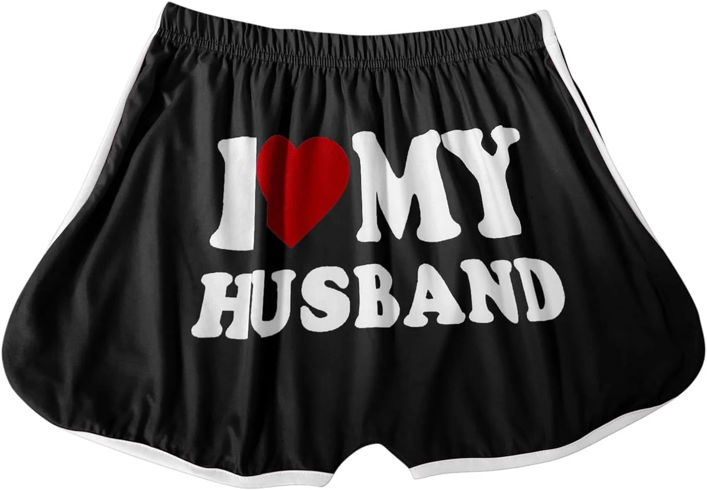 Womens Letter Shorts Sexy Elastic High Waisted Stretch Shorts Printted Lightweight Breathable Vacation Lounge Shorts