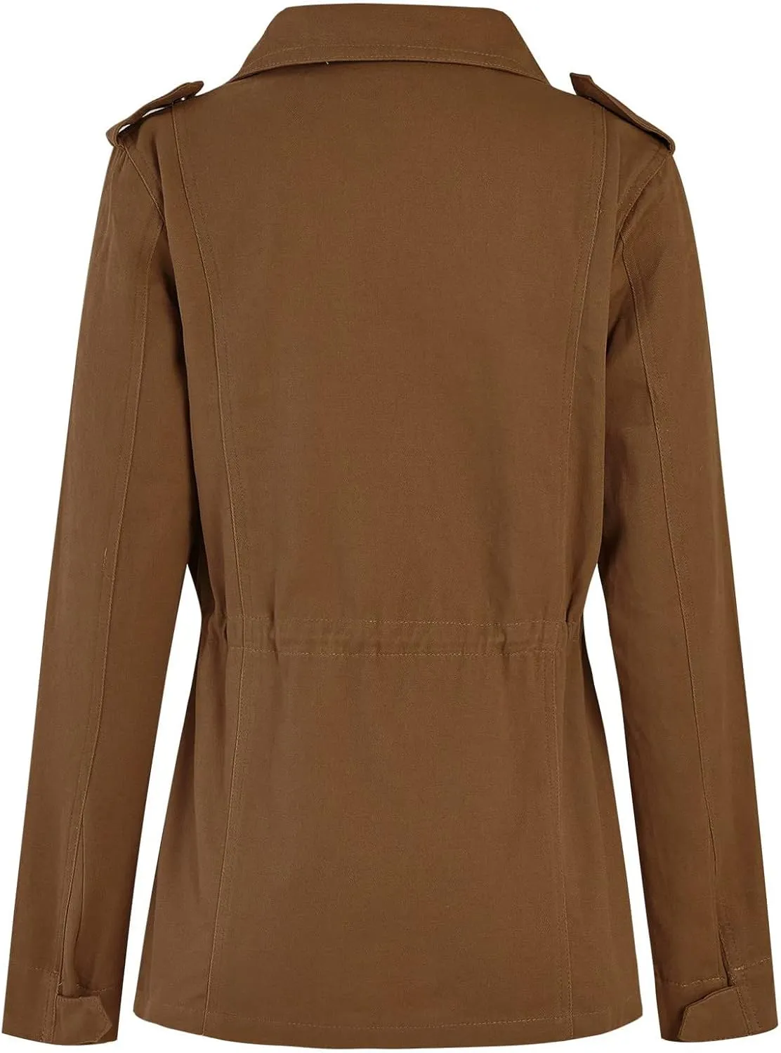 Womens Lightweight Cargo Jacket Fall Winter Military Utility Jacket Anorak Outwear Lightweight Utility Jackets Outwear