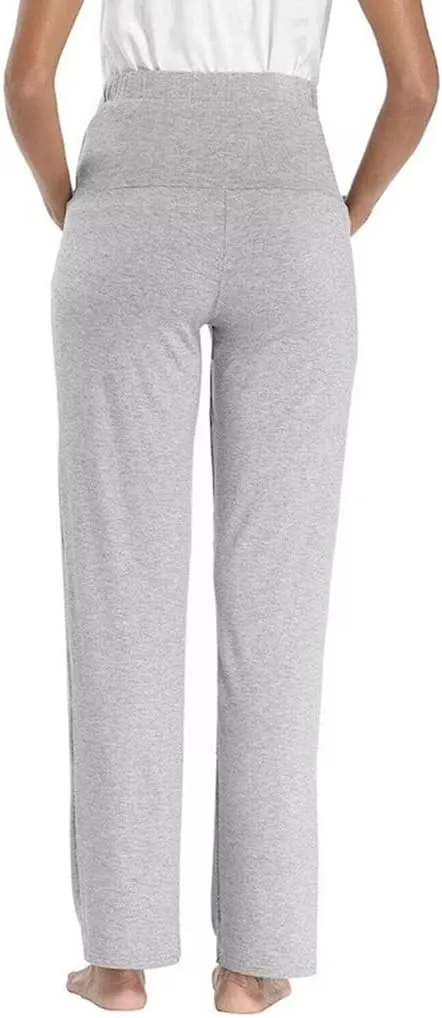 Women's Maternity Pants Over The Belly Comfy Loose Pregnancy Lounge Straight Leg Workout Yoga Pajama Trousers