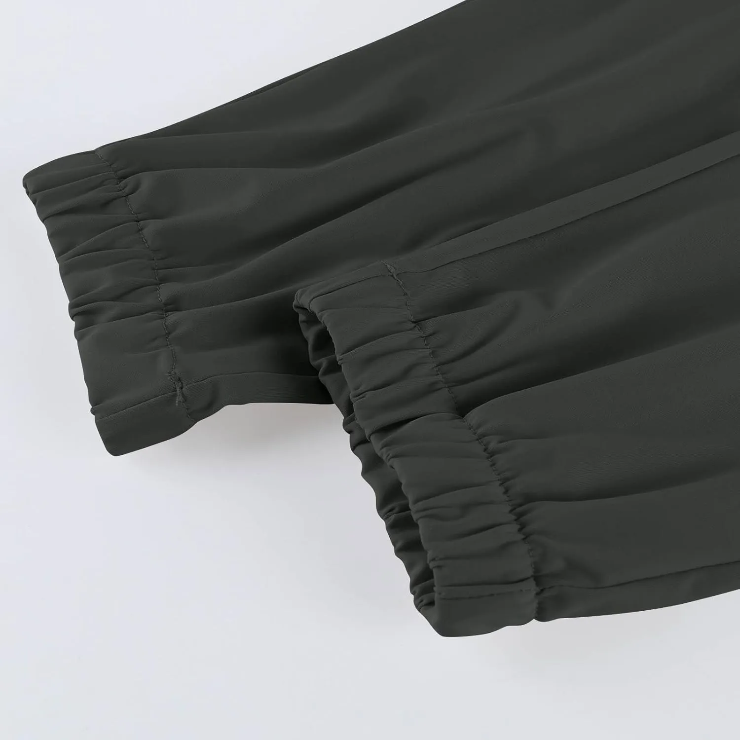 Women's Quick-Drying Sweatpants Summer Ice Silk Trousers Breathable Sports Stretch Straight Pants with Pockets