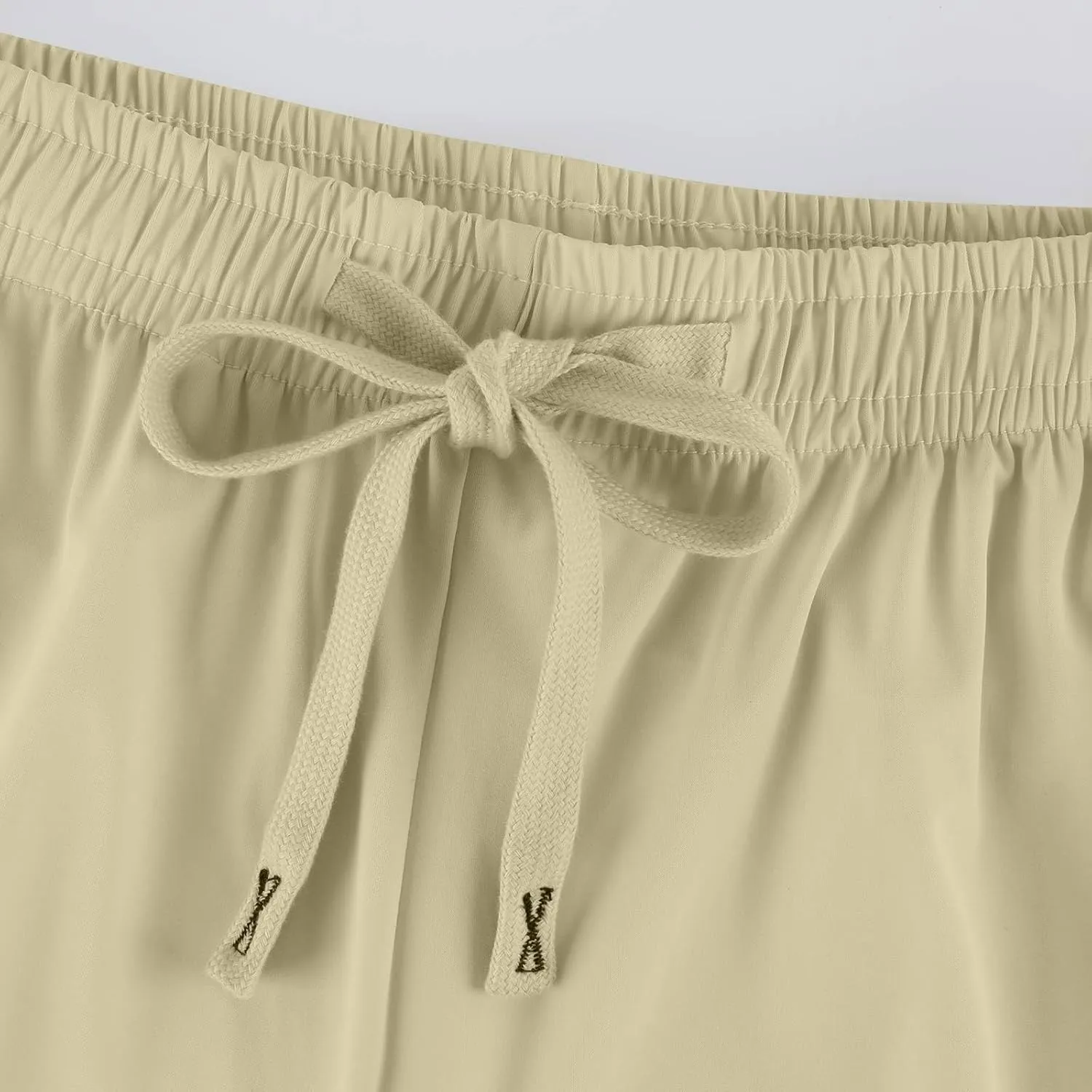 Women's Quick-Drying Sweatpants Summer Ice Silk Trousers Breathable Sports Stretch Straight Pants with Pockets