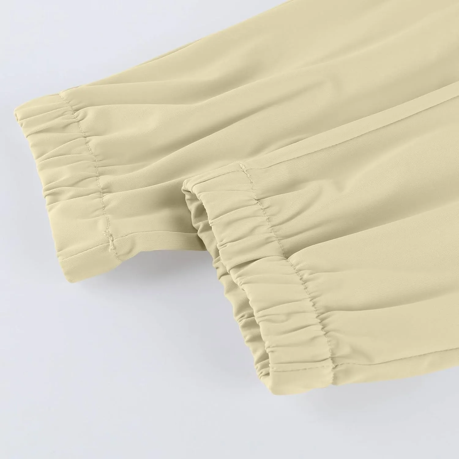 Women's Quick-Drying Sweatpants Summer Ice Silk Trousers Breathable Sports Stretch Straight Pants with Pockets