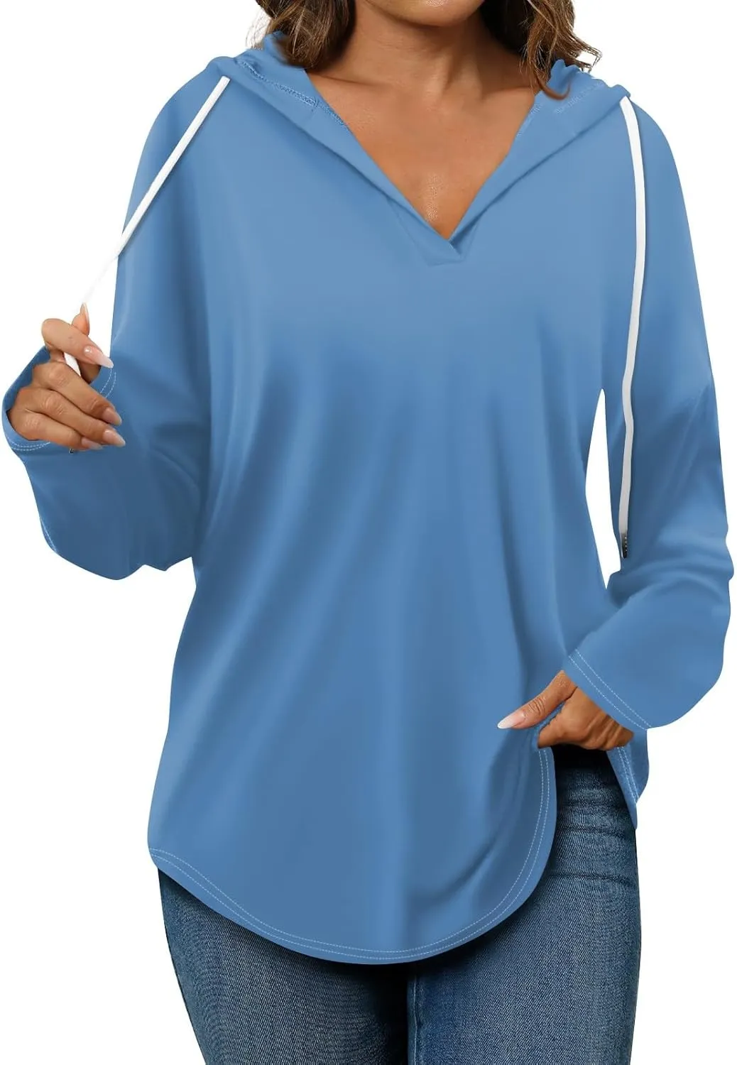 Womens Sweatshirt 2025 Womens Fashion Tops Hoodies for Women Pullover Oversized Sweatshirts Long SLeeve Shirts