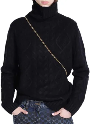 Wool Sweaters Women's Turtleneck Pullover Female Loose Long Sleeve Tops Winter Thick Knitted Jumper