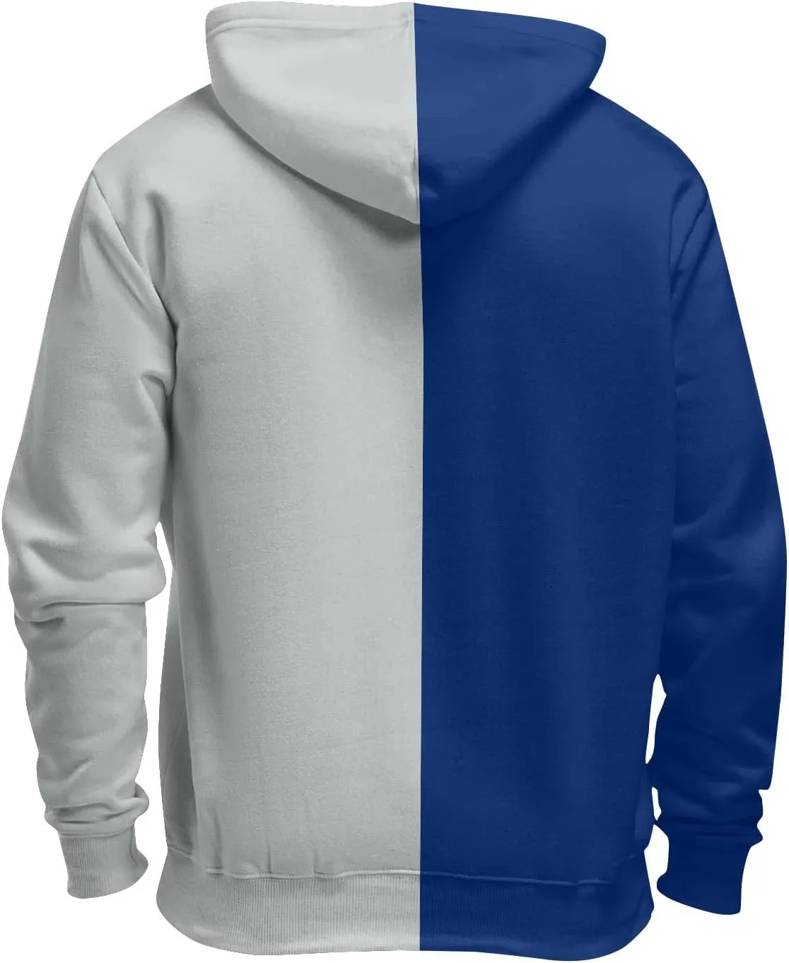 Ymosrh Mens Patchwork Hoodies Novelty Color Block Hooded Sweatshirt Pullover Casual Long Sleeve Drawstring Hoodies, M-6XL