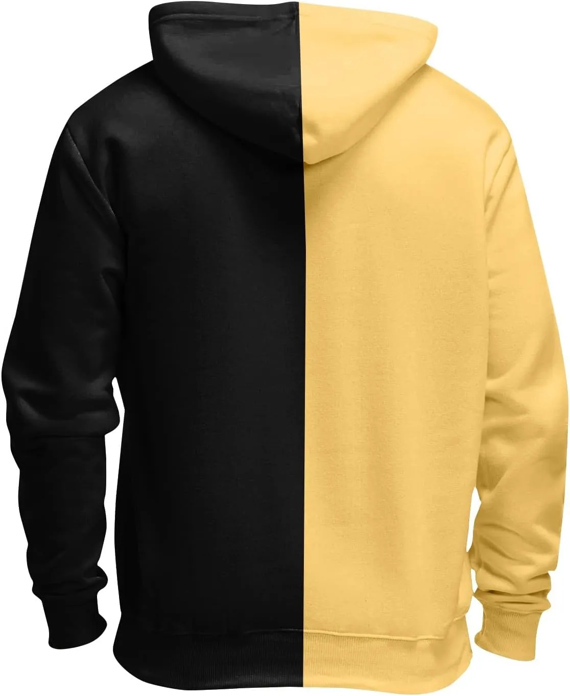 Ymosrh Mens Patchwork Hoodies Novelty Color Block Hooded Sweatshirt Pullover Casual Long Sleeve Drawstring Hoodies, M-6XL