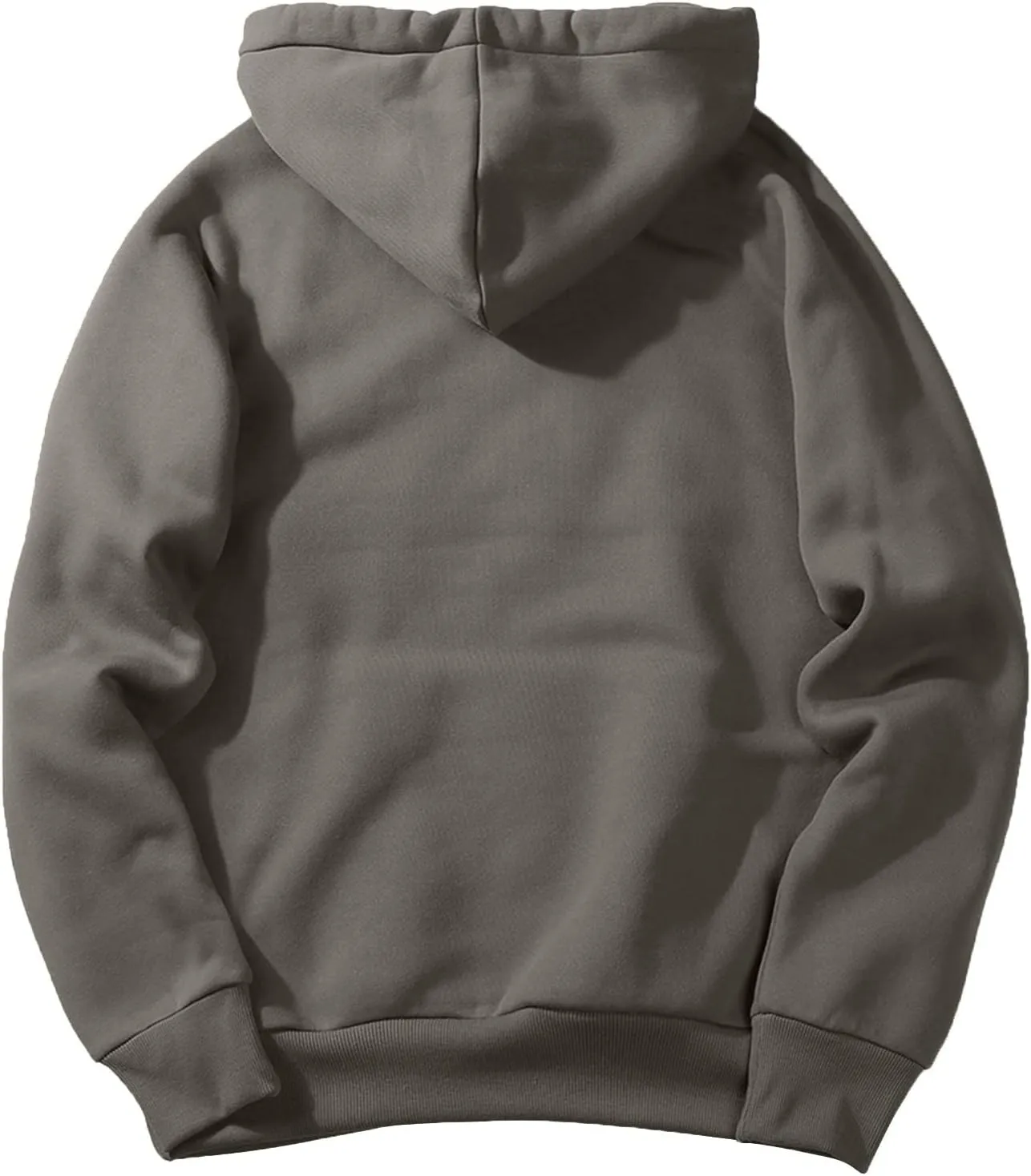 Ymosrh Mens Plain Hoodies Causal Pullover Solid Color Hooded Sweatshirt Long Sleeve Basic Hoodies Winter Pullover, L-3XL