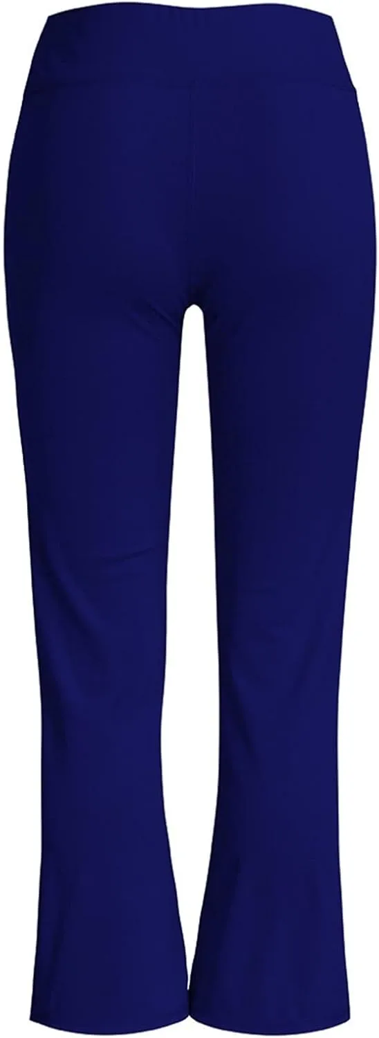 YOLAI Fashion Women Yoga Pants Low Waisted Solid Color Pants Workout Pants Straight Leg Trousers