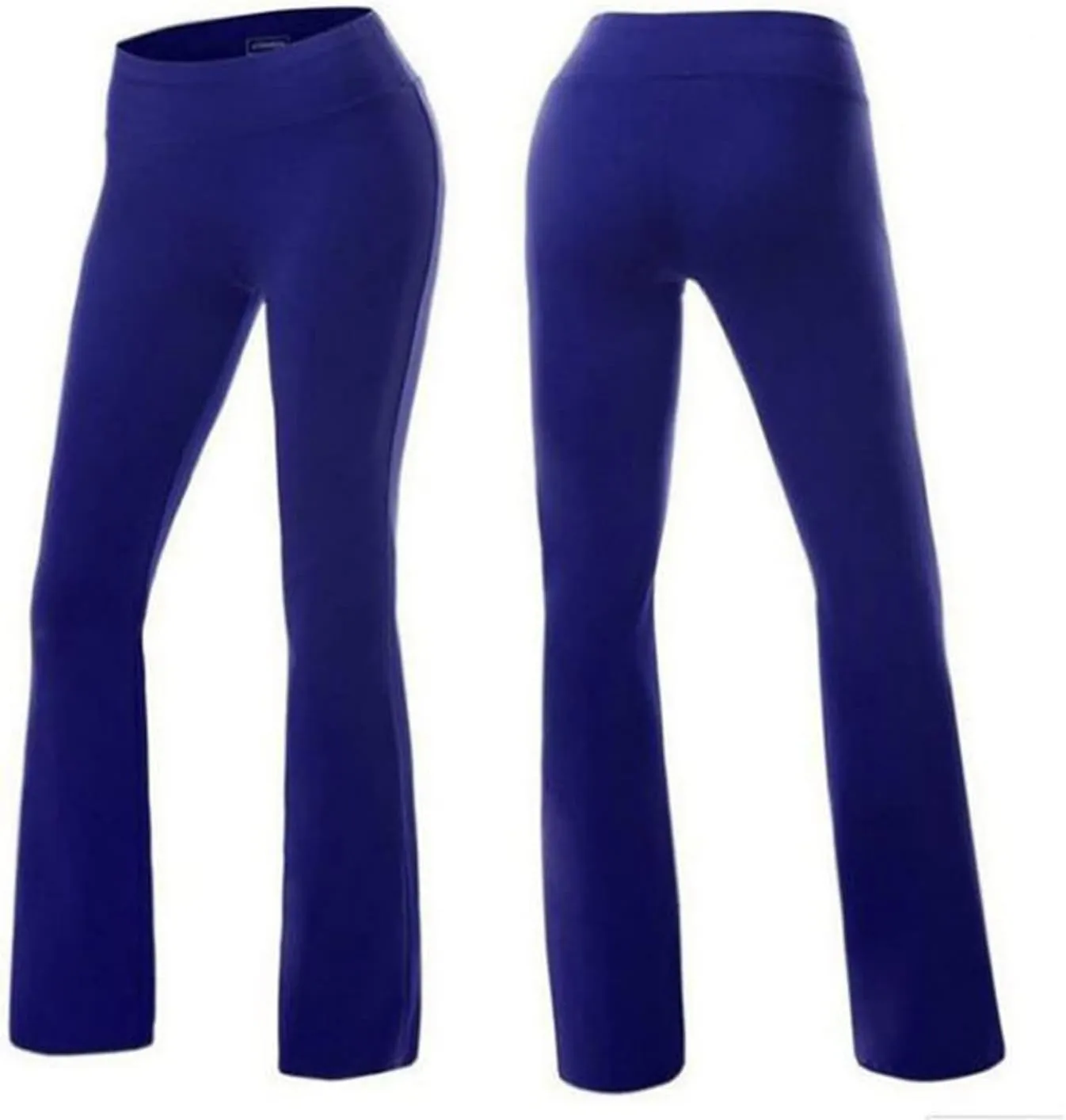 YOLAI Fashion Women Yoga Pants Low Waisted Solid Color Pants Workout Pants Straight Leg Trousers