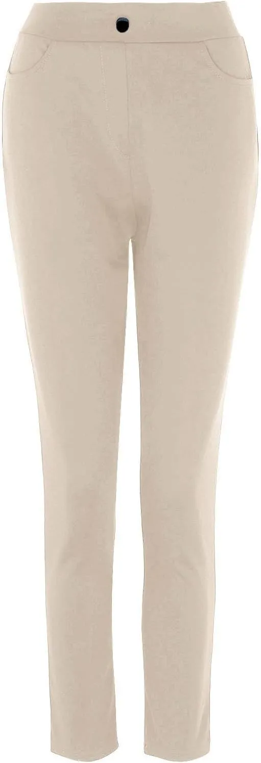 YOLAI Fashion Women's Solid Color Dress Pants Straight Leg Work Pants Business Office High Waist Casual Trousers with