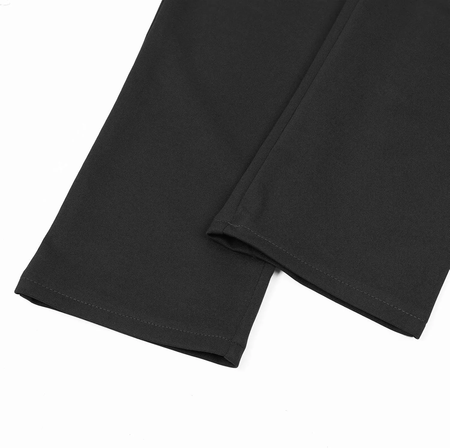 YOLAI Fashion Women's Solid Color Dress Pants Straight Leg Work Pants Business Office High Waist Casual Trousers with