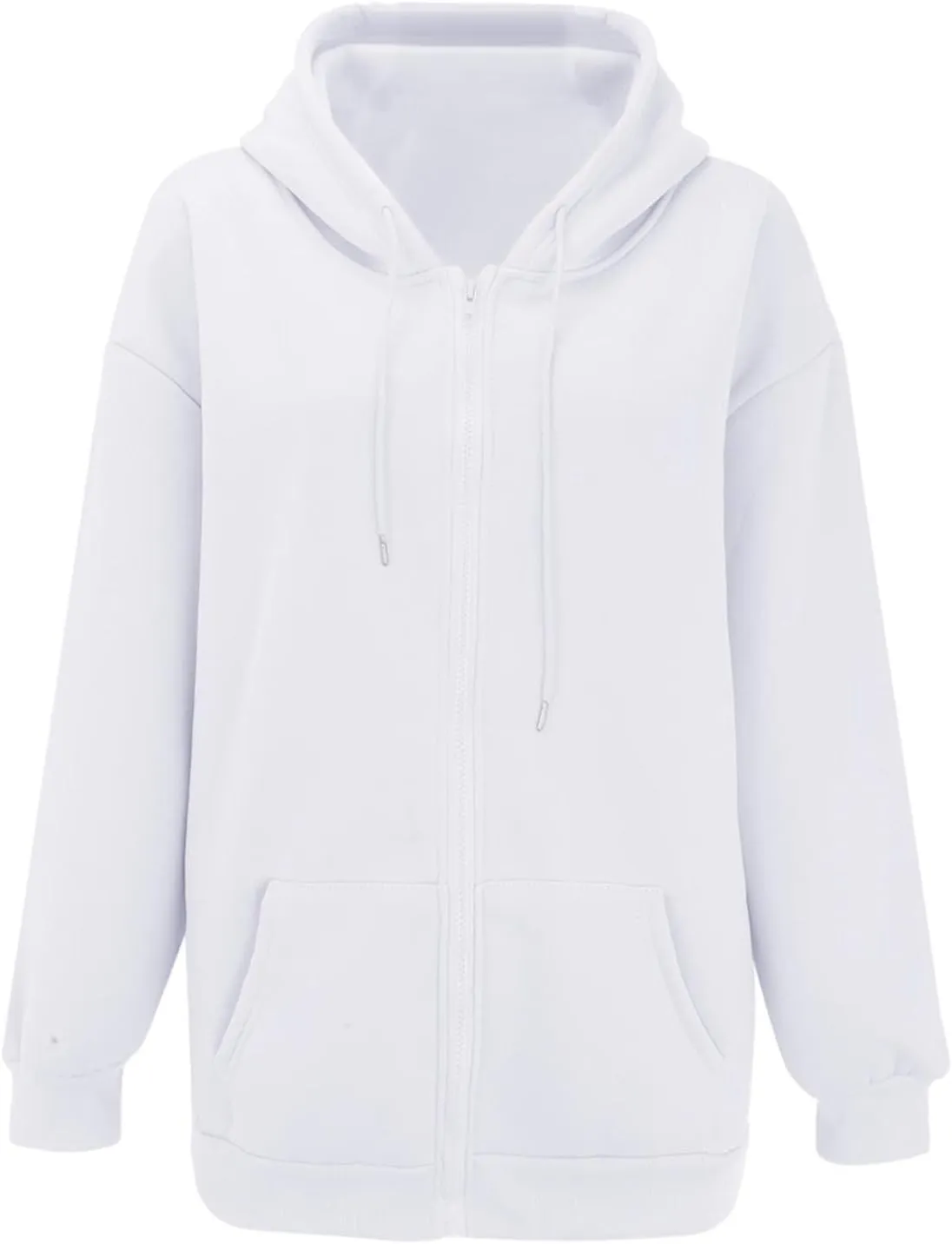 Zip Up Hoodie Women Oversized Y2K Plus Size Oversized Y2K Jackets Casual Drawstring Zip Up Y2K Hoodie with Pocket